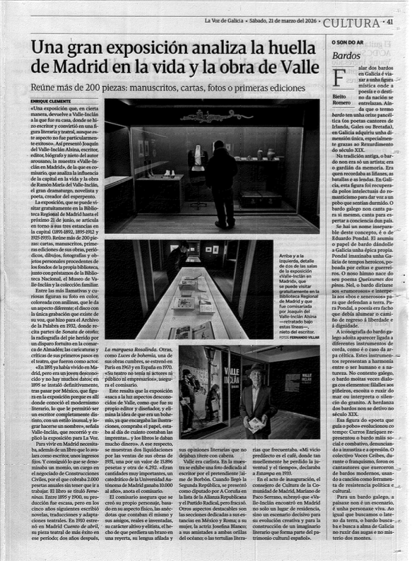 La Voz de Galicia, 20 de marzo